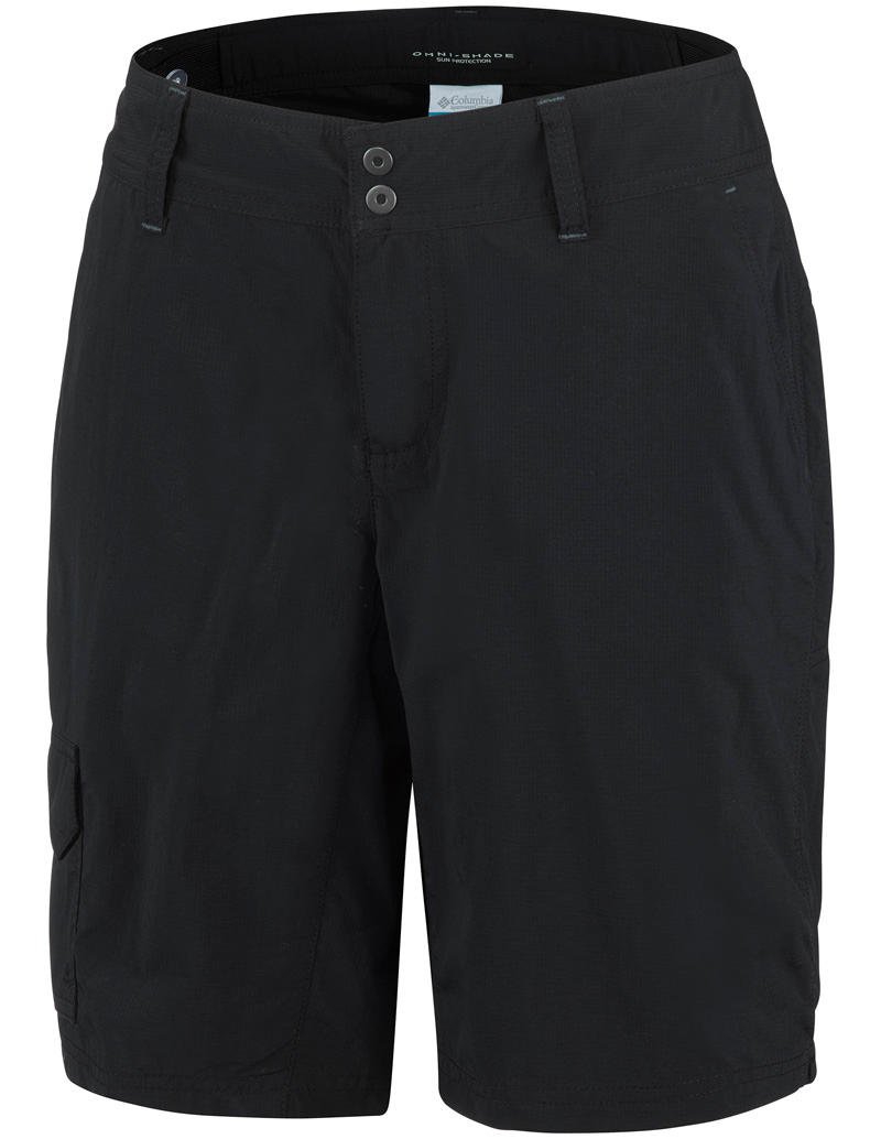 Columbia Women Black Silver Ridge Short (Sun Protection)