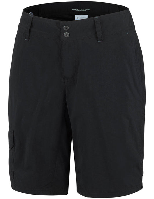 Columbia Women Black Silver Ridge Short (Sun Protection)
