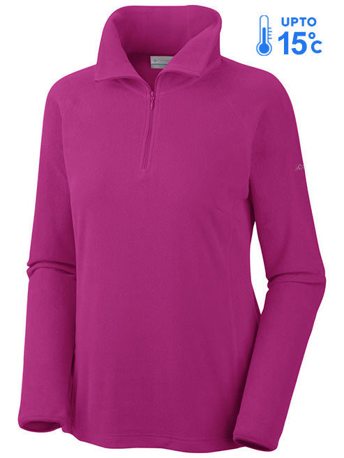 Columbia Women Red Glacial Fleece III 1/2 Zip