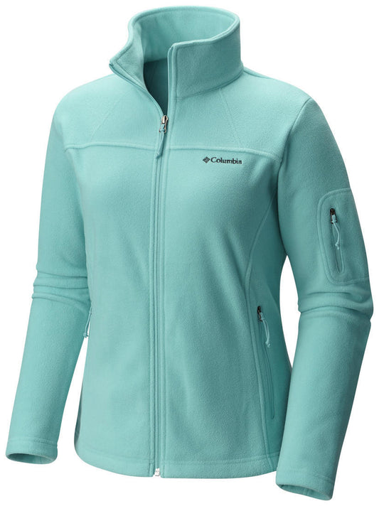 Columbia Women Green Fast Trek II Full Zip Fleece Jacket