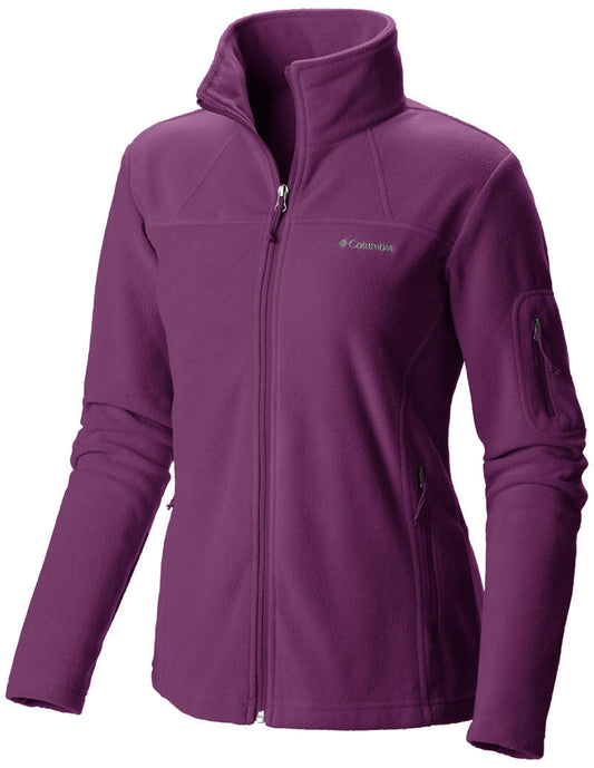 Columbia Women Purple Fast Trek II Full Zip Fleece Jacket