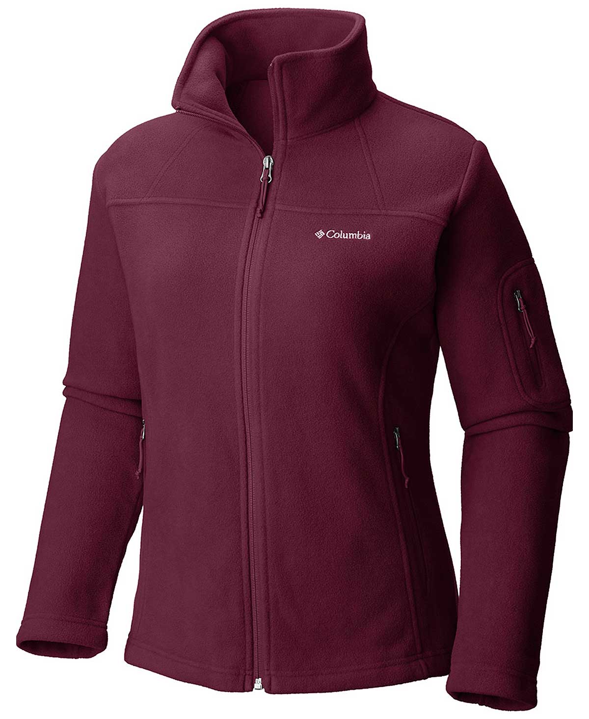 Columbia Women Red Fast Trek II Fleece Jacket