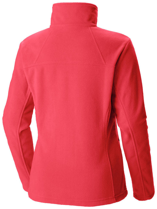 Columbia Women Red Fast Trek II Full Zip Fleece Jacket