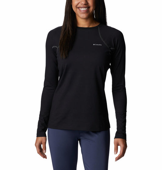 Columbia Women Black Heavyweight Stretch Long Sleeve Baselayer Top