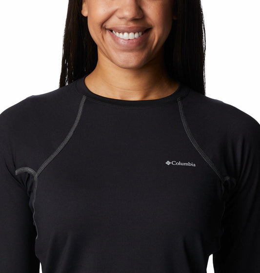 Columbia Women Black Heavyweight Stretch Long Sleeve Baselayer Top