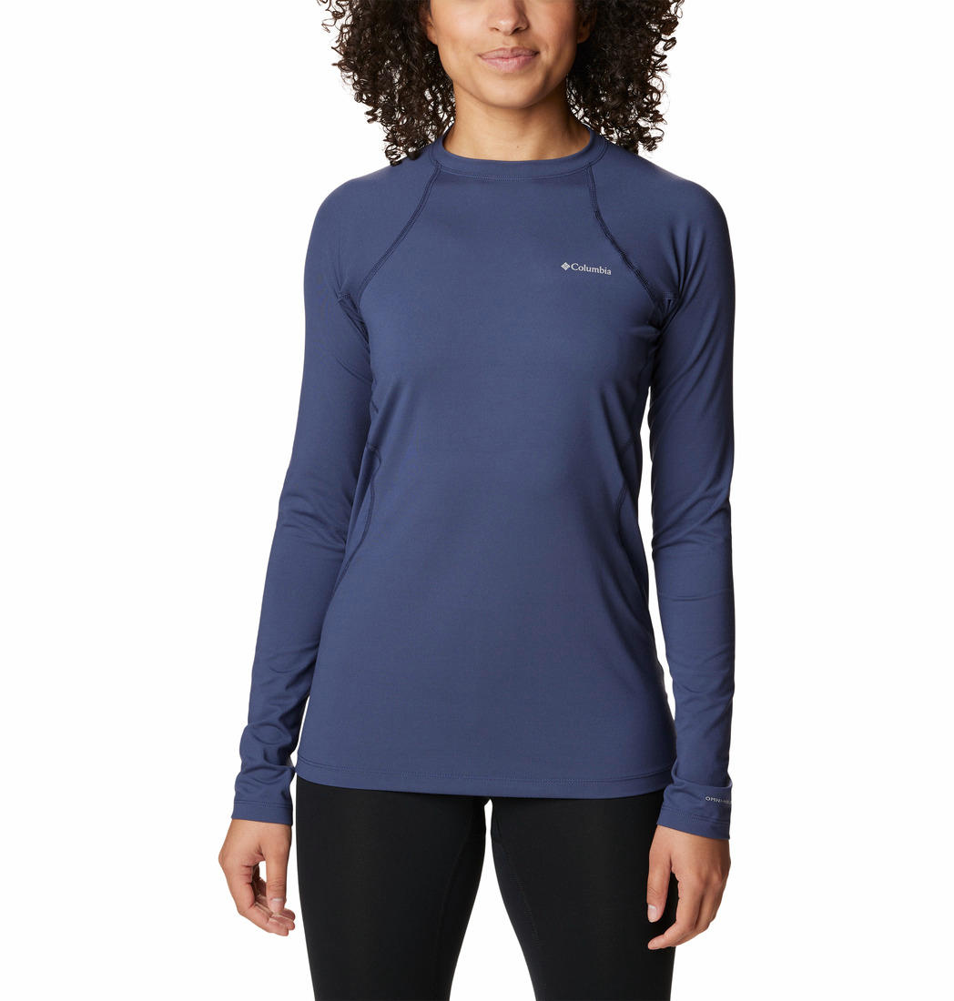 Columbia Womens Blue Midweight Stretch Long Sleeve Top (Non Returnable)