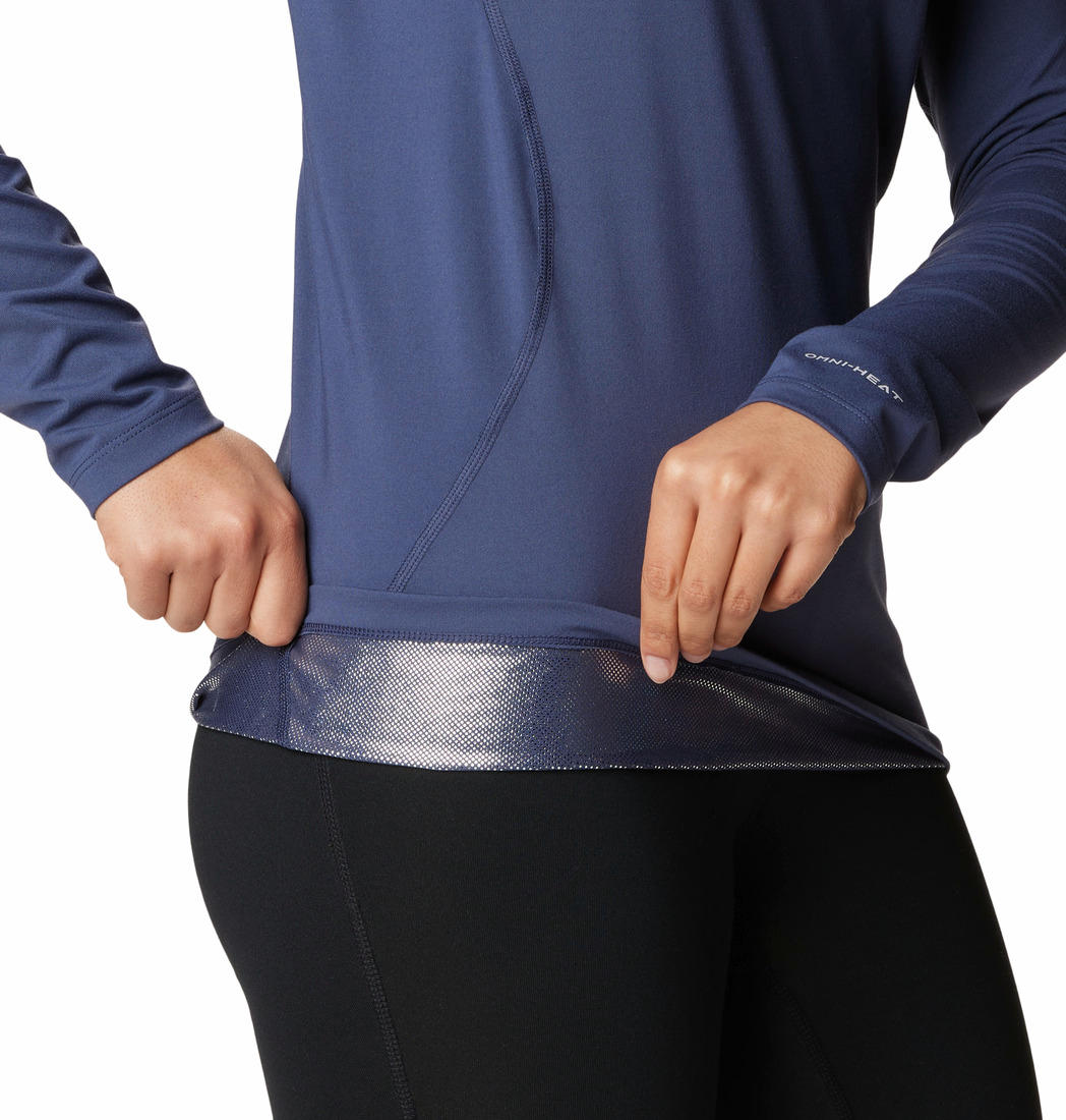 Columbia Womens Blue Midweight Stretch Long Sleeve Top (Non Returnable)