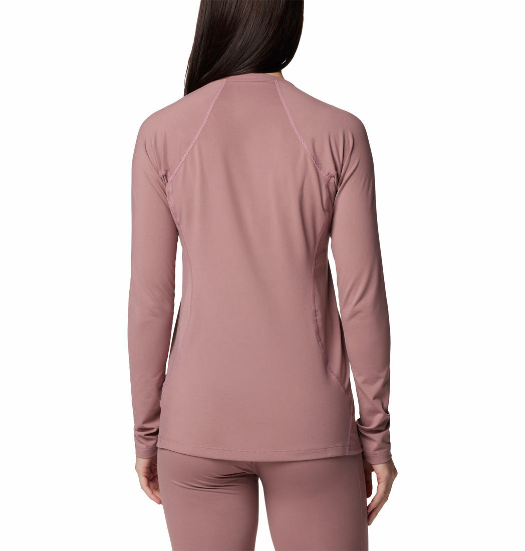 Columbia Womens Red Midweight Stretch Long Sleeve Top