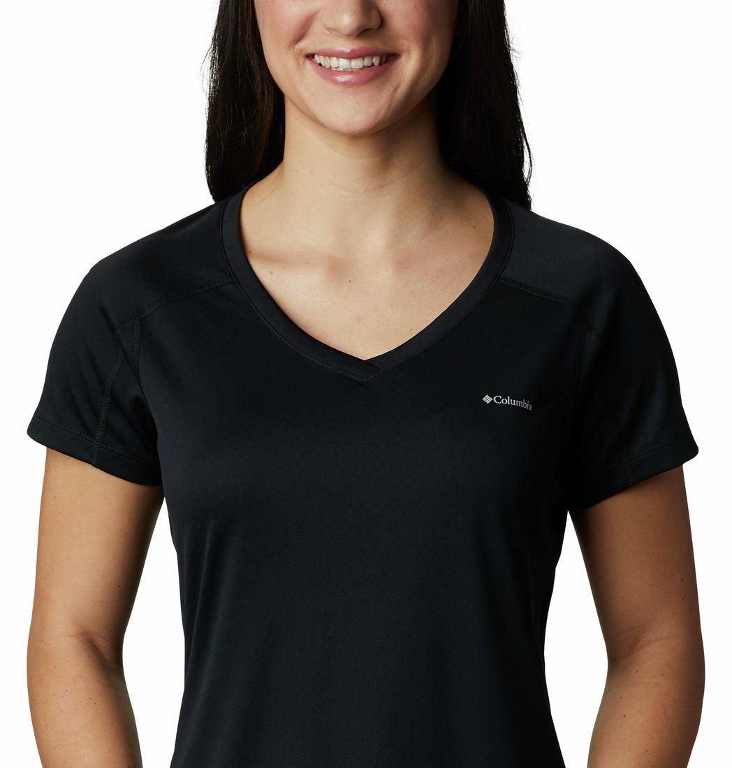 Columbia Women Black Zero Rules Short Sleeve T-Shirt