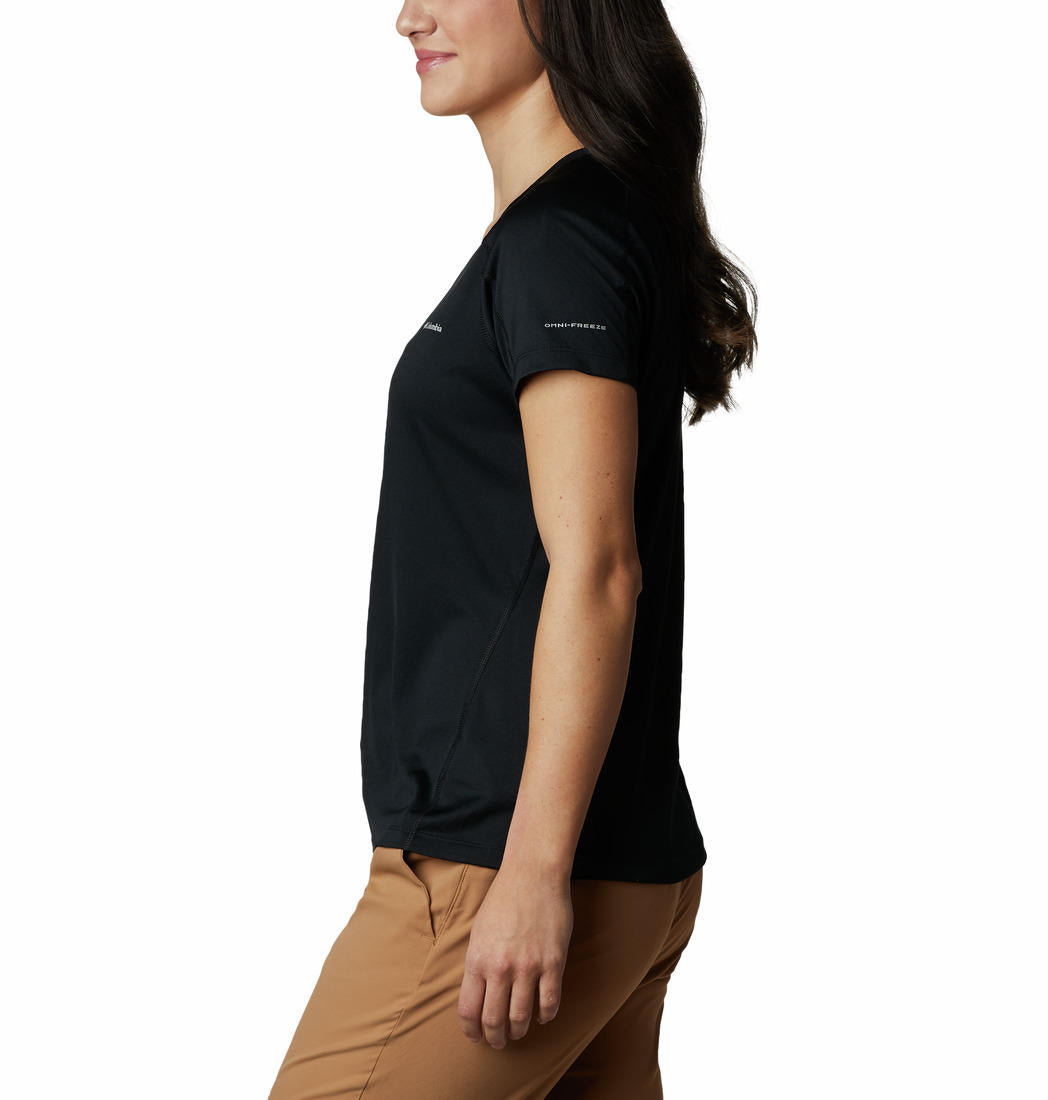 Columbia Women Black Zero Rules Short Sleeve T-Shirt