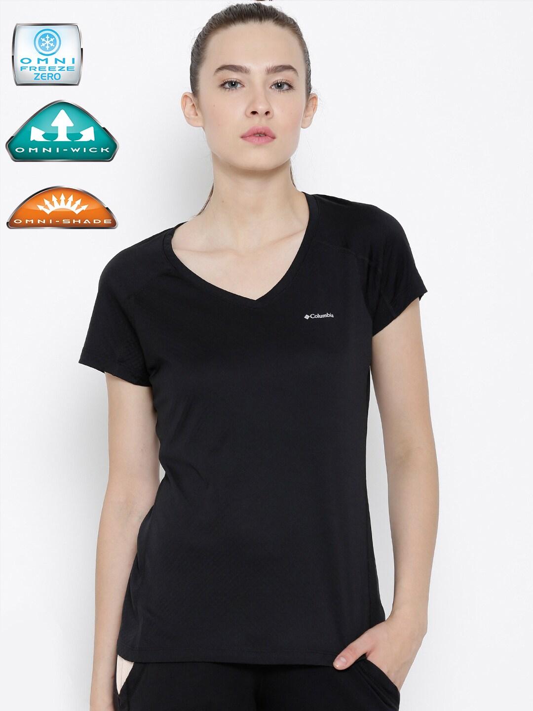 Columbia Women Black Zero Rules Short Sleeve T-Shirt