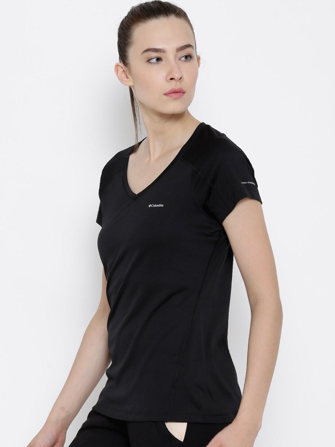 Columbia Women Black Zero Rules Short Sleeve T-Shirt