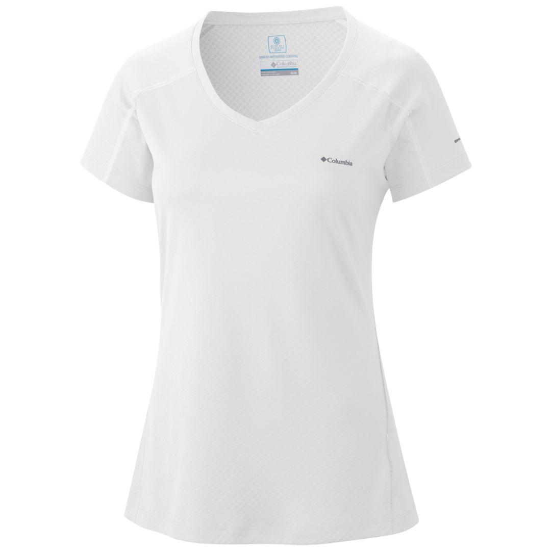 Columbia Women White Zero Rules Short Sleeve T-Shirt
