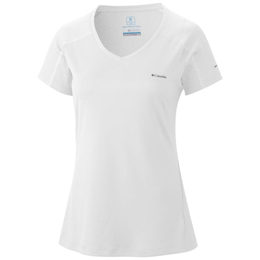 Columbia Women White Omni-Freeze Zero Rules Tshirt