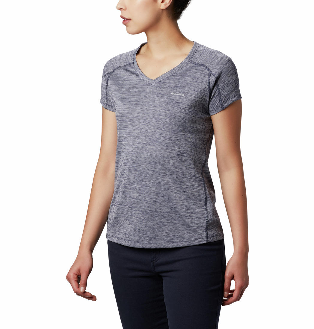 Columbia Women Blue Zero Rules Short Sleeve T-Shirt