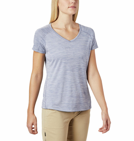 Columbia Women Blue Zero Rules Short Sleeve T-Shirt