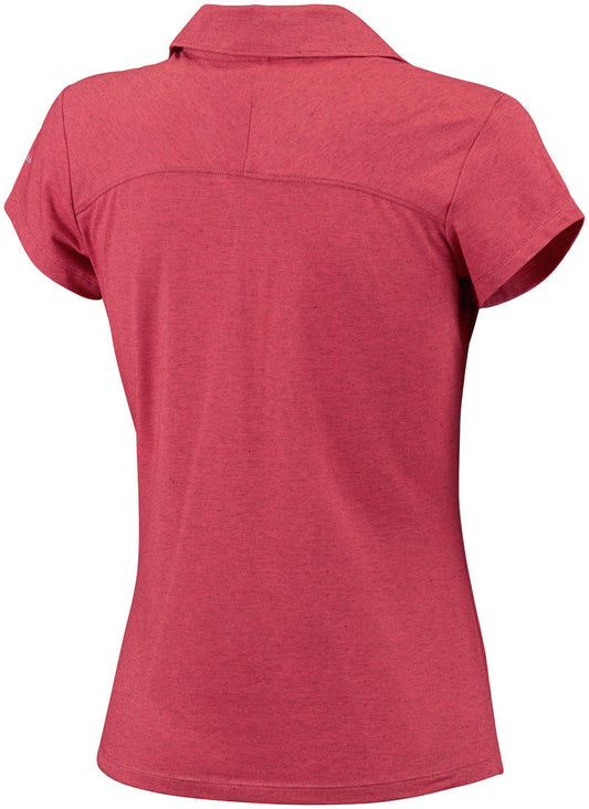 Columbia Women Red Shadow Time Polo