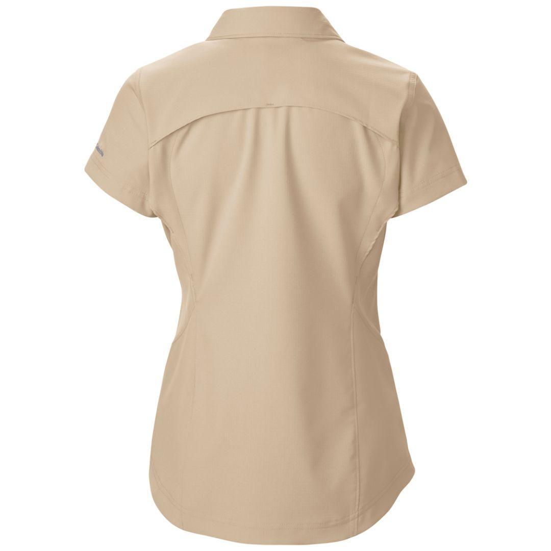 Columbia Women White Omni-Wick Silver Ridge Short Sleeve Shirt