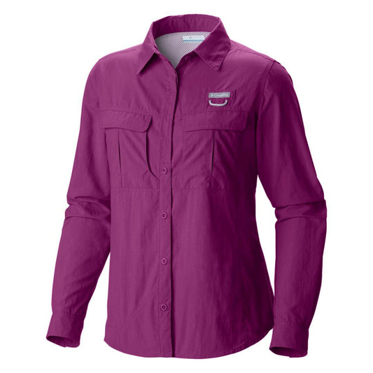 Columbia Women Purple Cascades Explorer Long Sleeve Shirt
