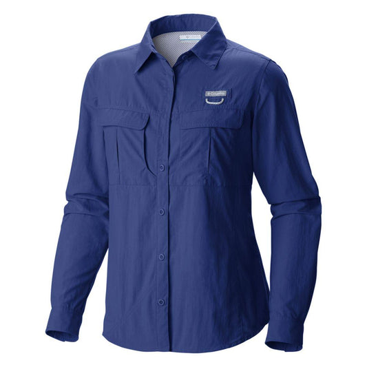 Columbia Women Purple Cascades Explorer Long Sleeve Shirt