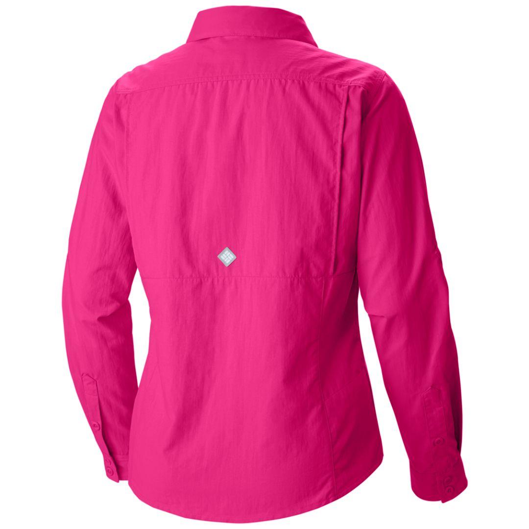 Columbia Women Red Cascades Explorer Long Sleeve Shirt