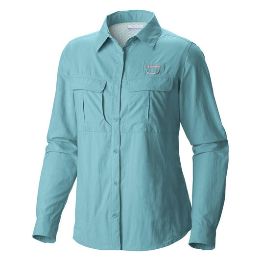 Columbia Women Red Cascades Explorer Long Sleeve Shirt