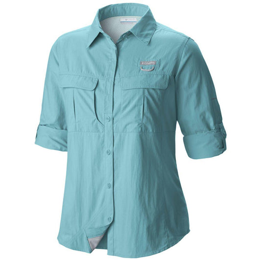 Columbia Women Red Cascades Explorer Long Sleeve Shirt