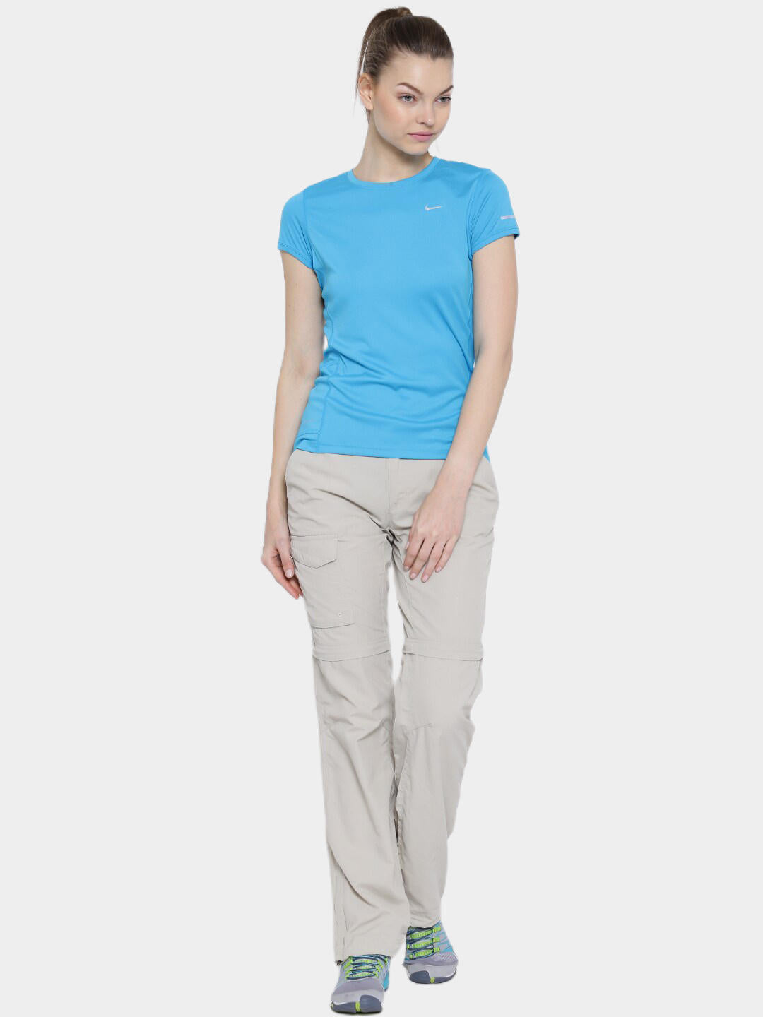 Columbia Women White Omni-Wick Silver Ridge Convertible Pant