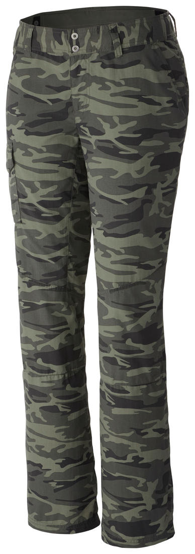 Columbia Women Green Silver Ridge Printed Pant