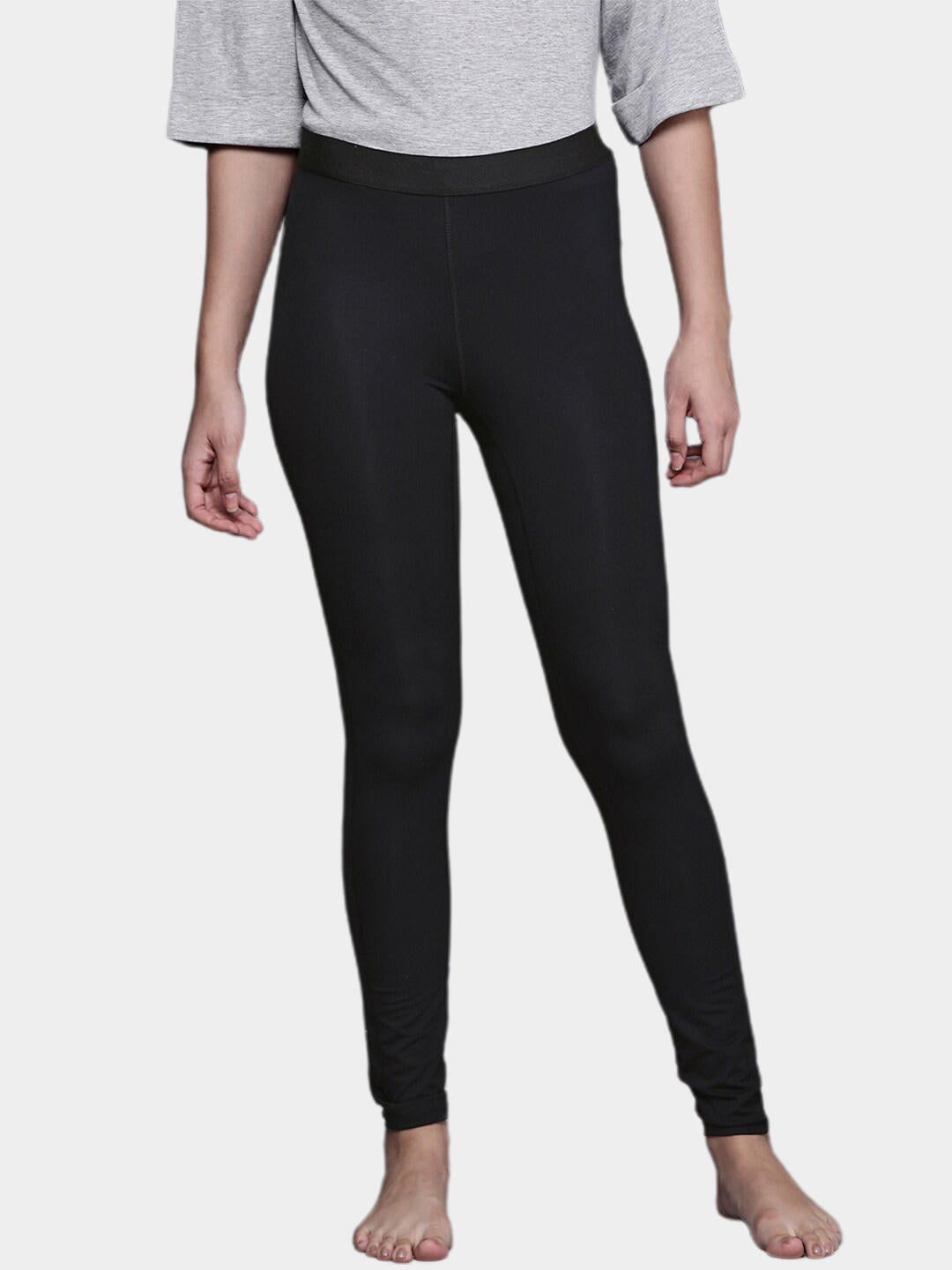 Columbia Women Black Midweight Stretch Tight Baselayer Bottom