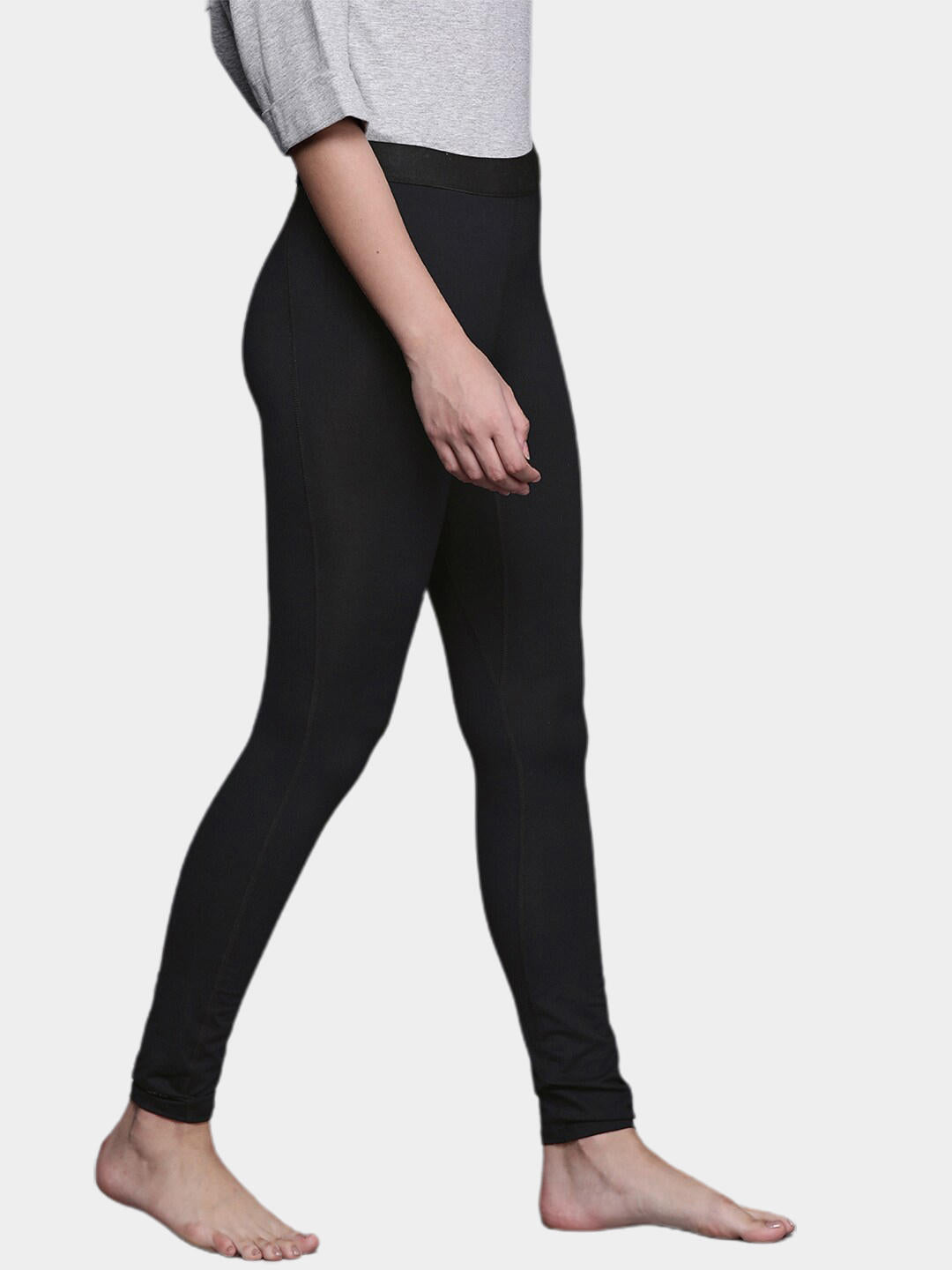 Columbia Women Black Midweight Stretch Tight Baselayer Bottom