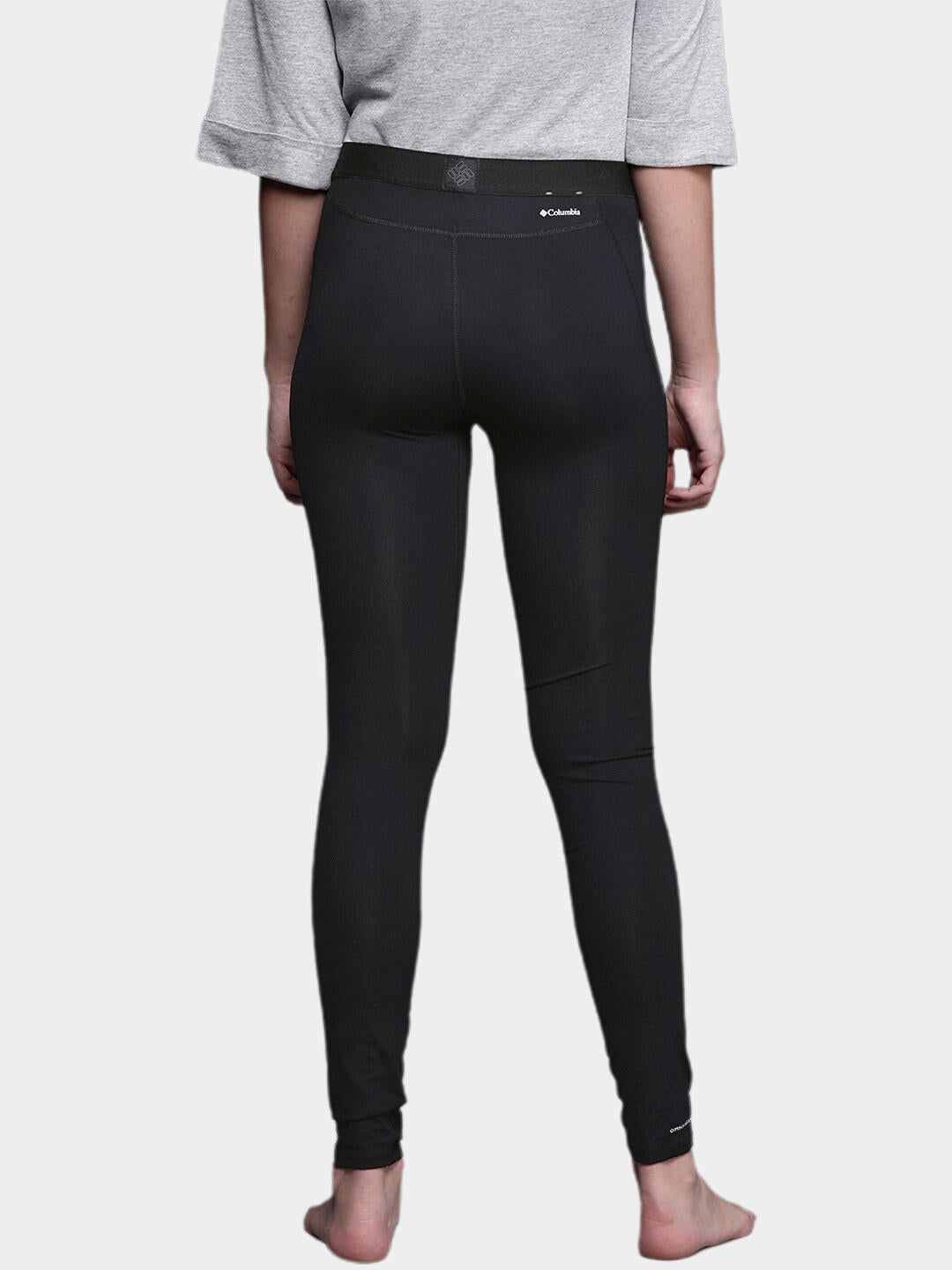 Columbia Women Black Midweight Stretch Tight Baselayer Bottom