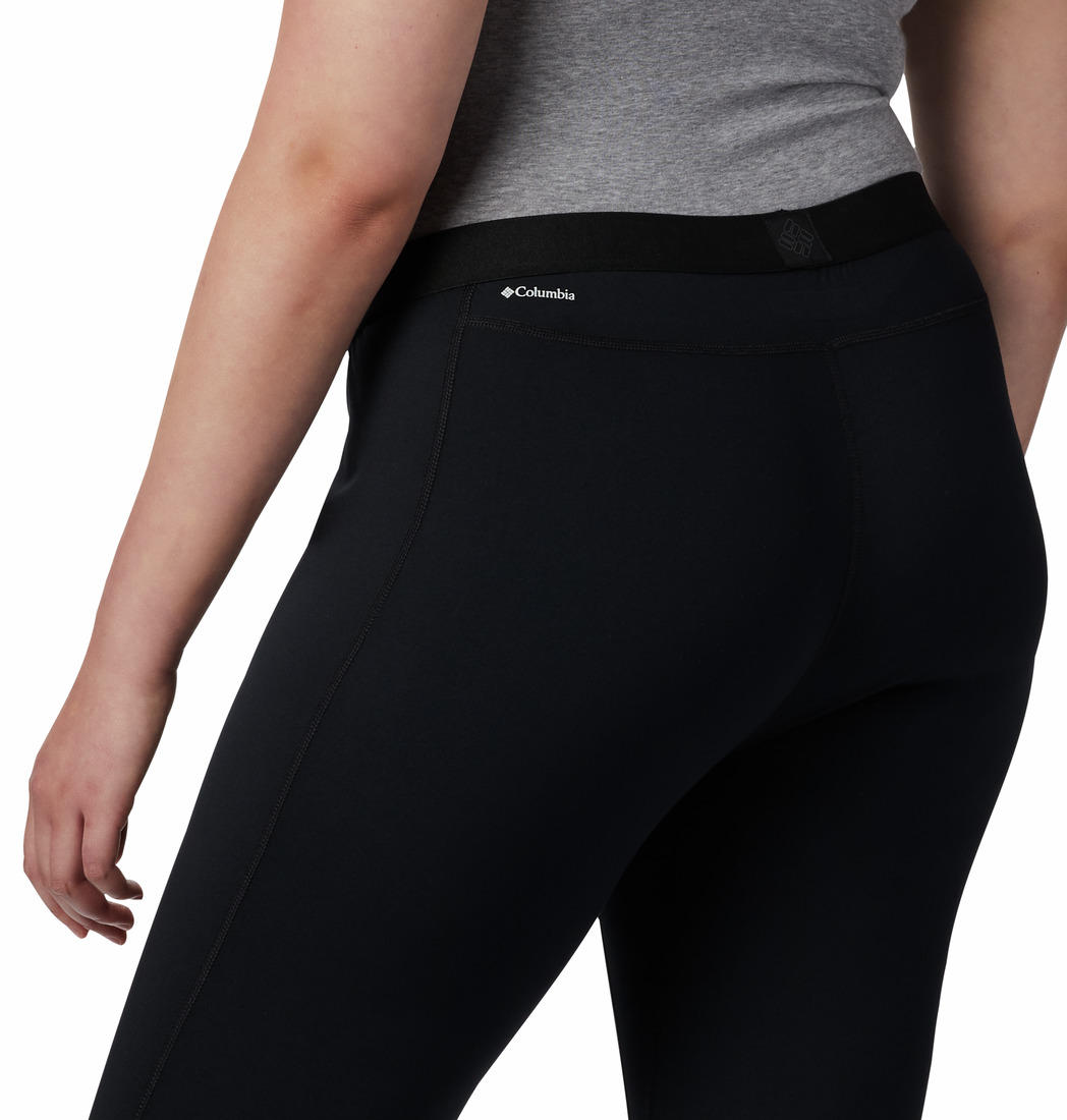 Columbia Women Black Midweight Stretch Tight Baselayer Bottom
