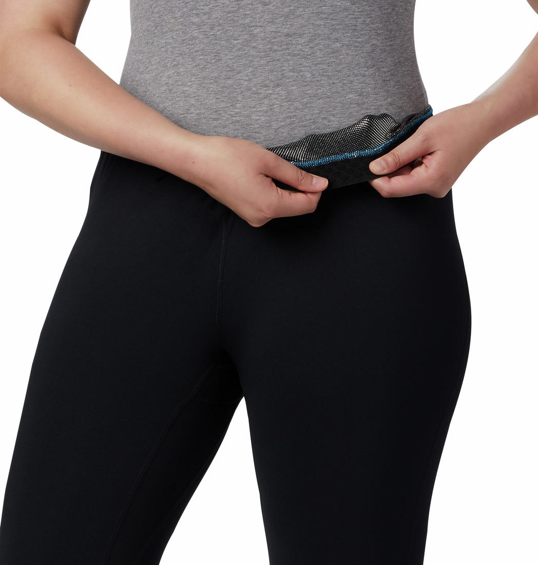 Columbia Women Black Midweight Stretch Tight Baselayer Bottom