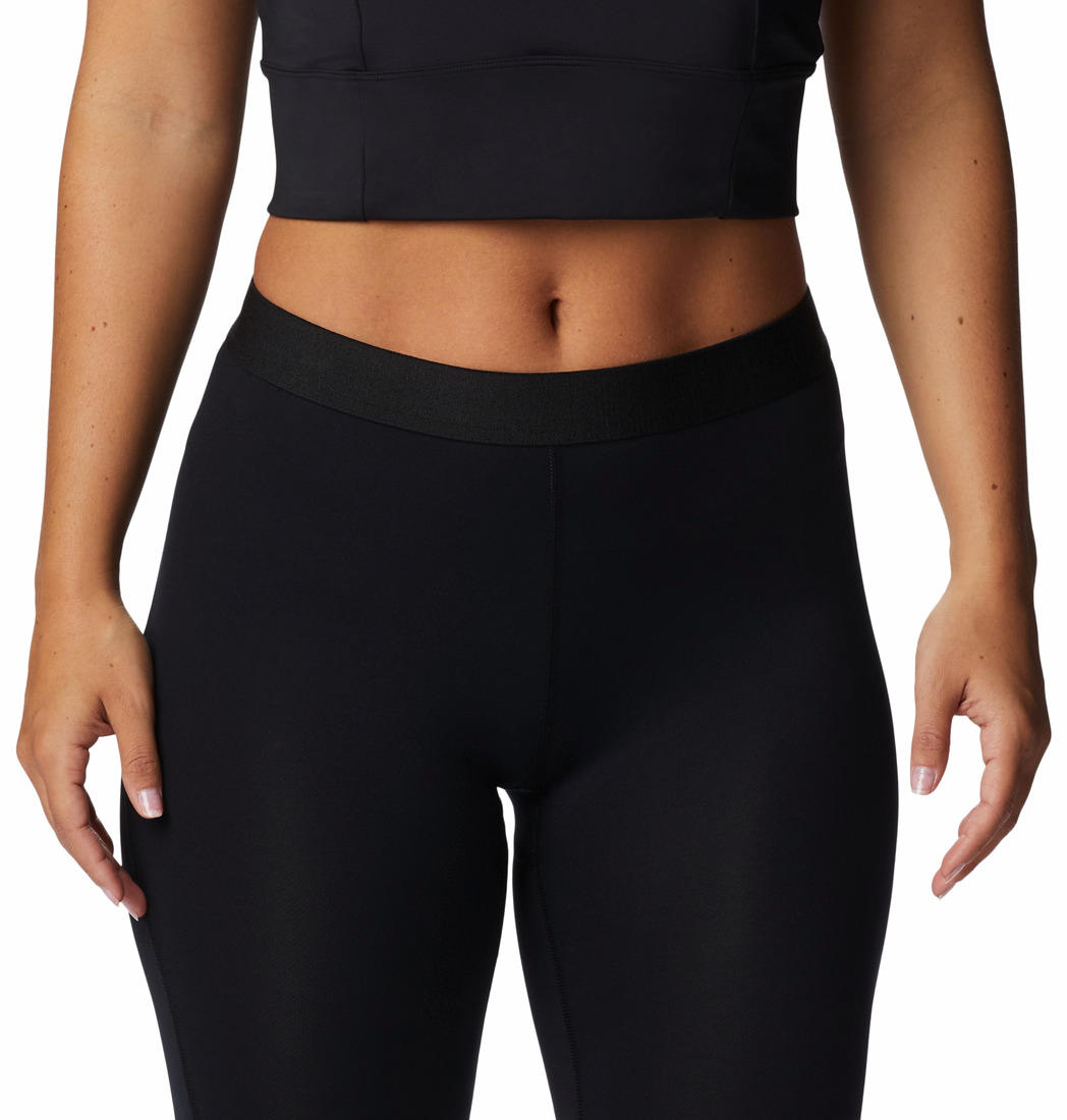 Columbia Women Black Midweight Stretch Tight Baselayer Bottom