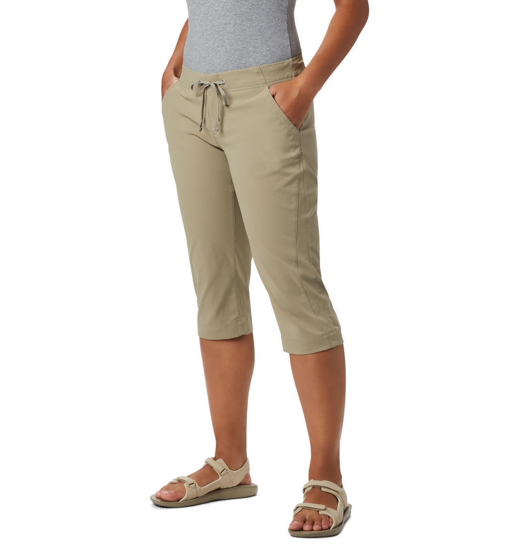 Columbia Women Beige Anytime Outdoor Capri (Sun Protection)