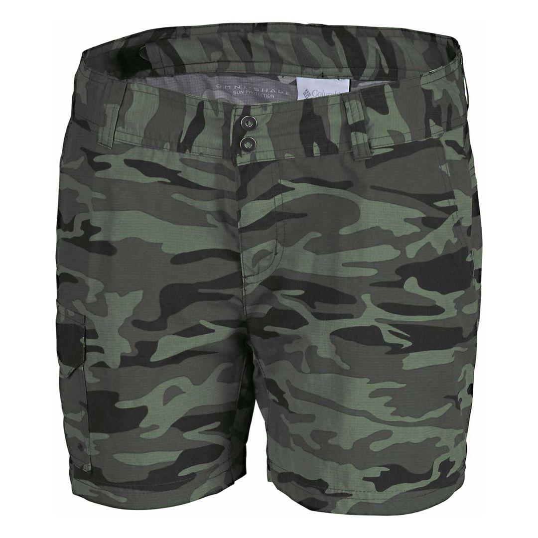 Columbia Women Green Silver Ridge Printed Short
