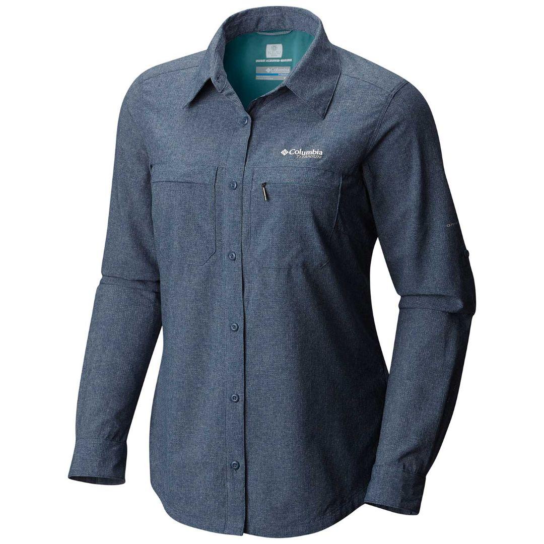 Columbia Women Blue Irico Long Sleeve Shirt