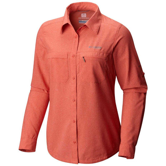 Columbia Women Red Irico Long Sleeve Shirt