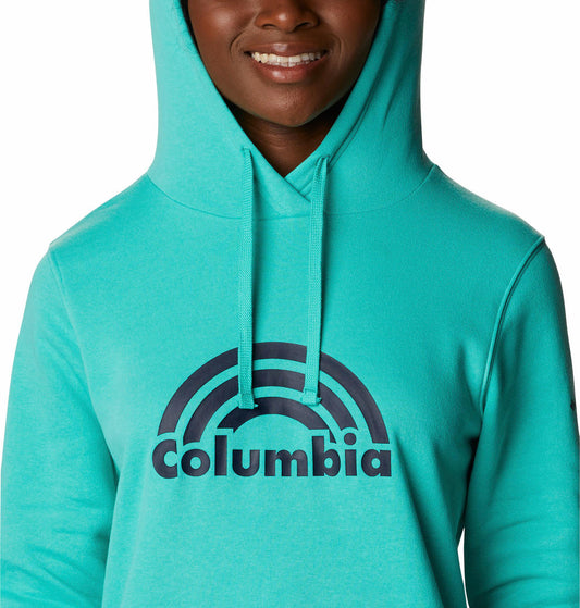 Columbia Women Green Columbia Trek Graphic Hoodie