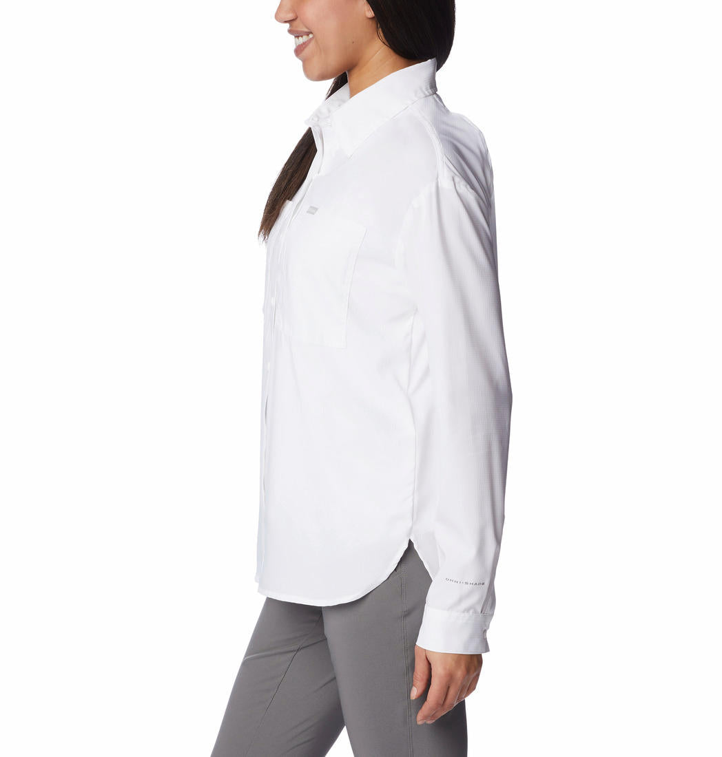 Columbia Women White Columbia Women Silver Ridge Utility Long Sleeve Shirt