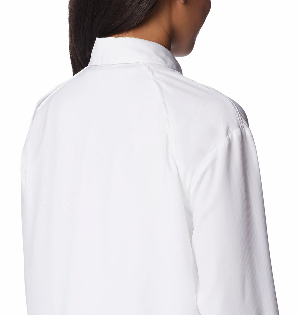 Columbia Women White Columbia Women Silver Ridge Utility Long Sleeve Shirt