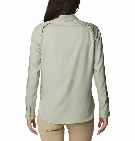 Columbia Women Green Columbia Women Silver Ridge Utility Long Sleeve Shirt