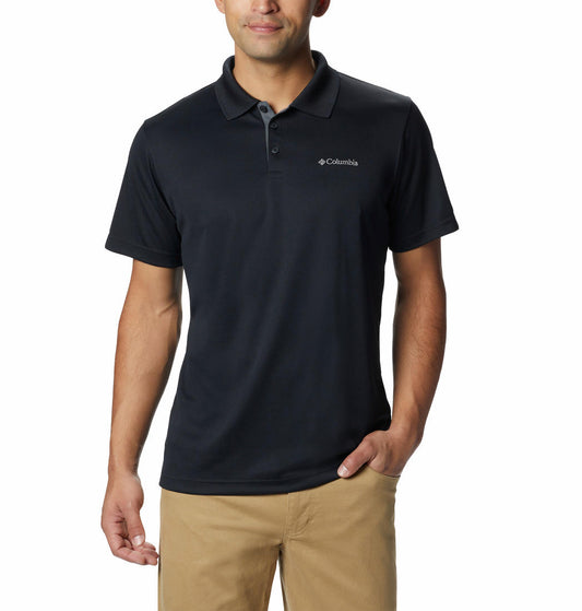 Columbia Men Black Utilizer Polo T-Shirt