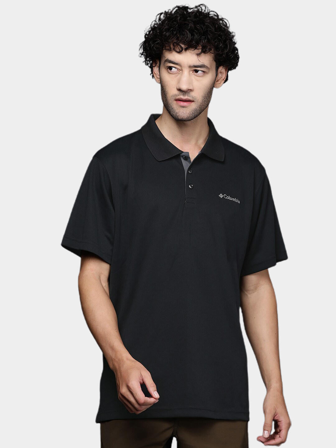 Columbia Men Black Utilizer Polo T-Shirt
