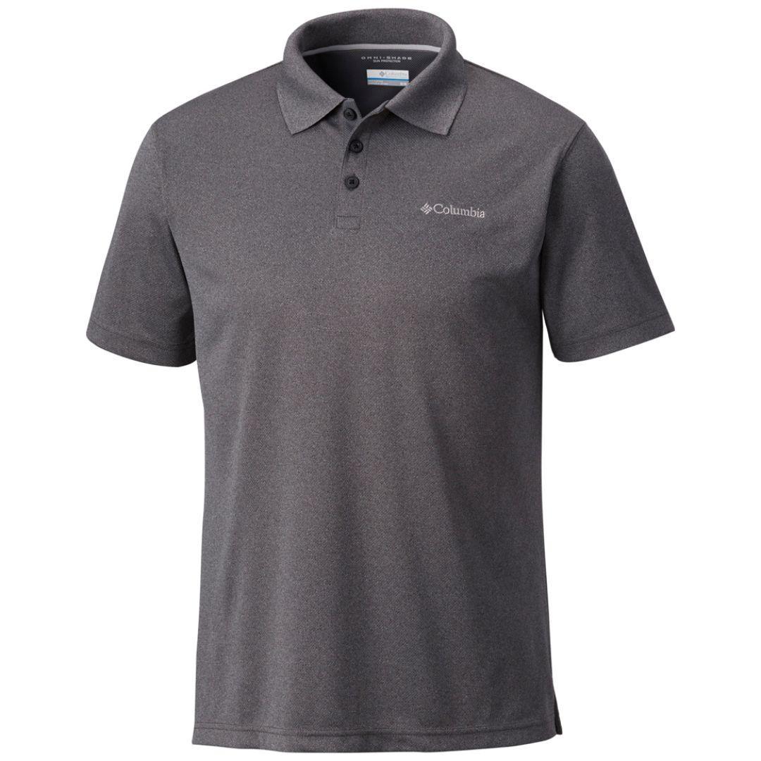 Columbia Men Grey Utilizer Polo T-Shirt