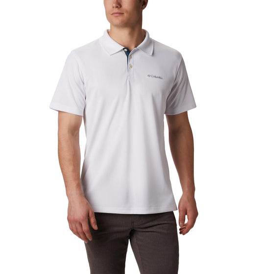 Columbia Men White Columbia Men Utilizer Polo T-Shirt