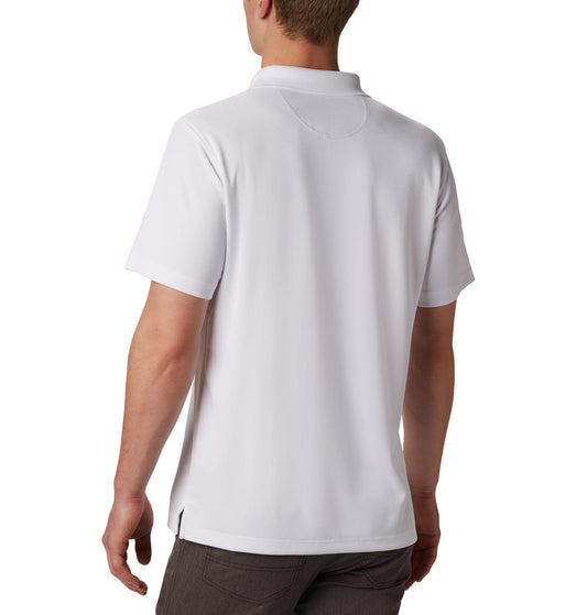 Columbia Men White Columbia Men Utilizer Polo T-Shirt