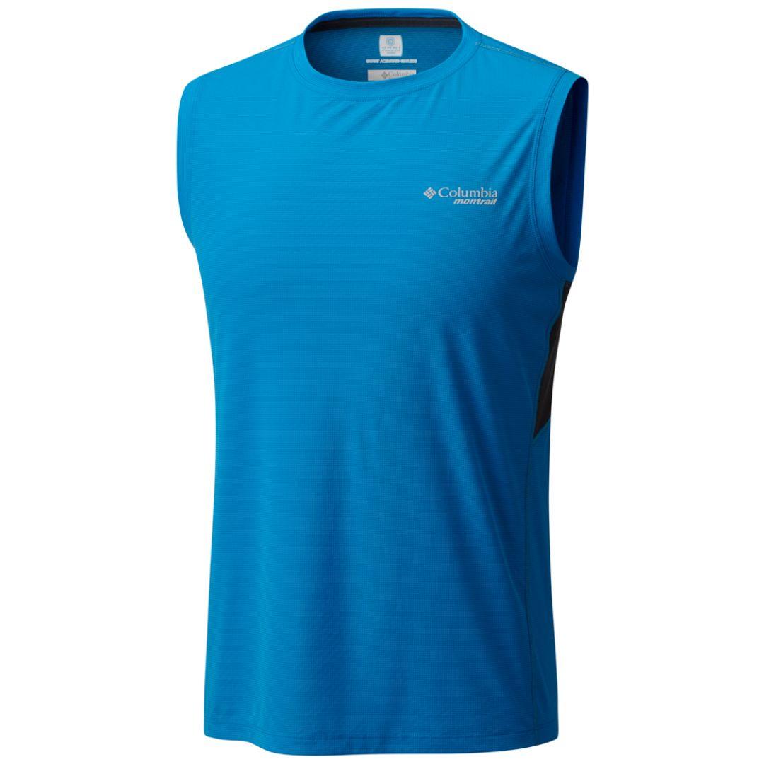 Columbia Men Blue Titan Ultra Sleeveless Shirt