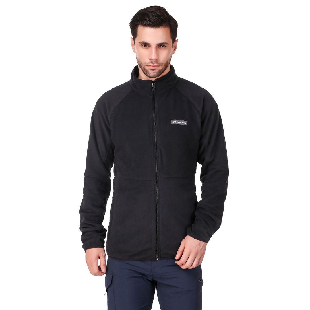 Columbia Men Black Basin Trail Fleece Full Zip